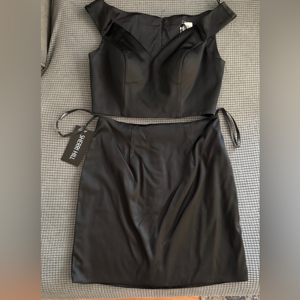 Sherri Hill Black Two-Piece Dress
